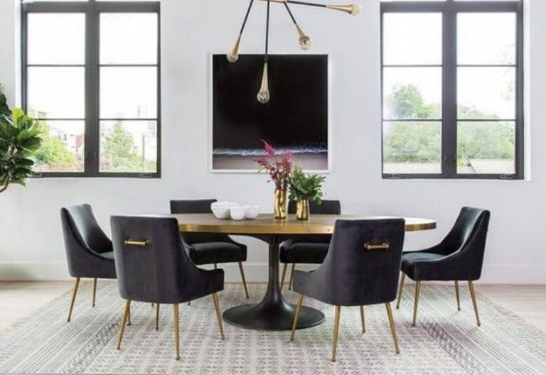 modern dining room feature