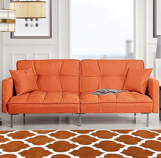 orange living room furniture 1