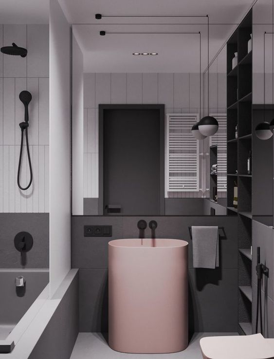 Pink Bathroom Ideas: Elegant Contemporary Decor