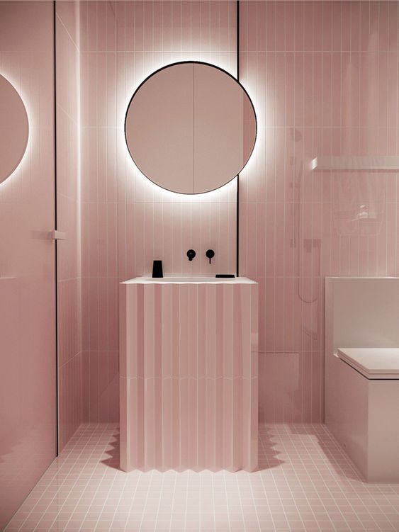 pink bathroom ideas 21