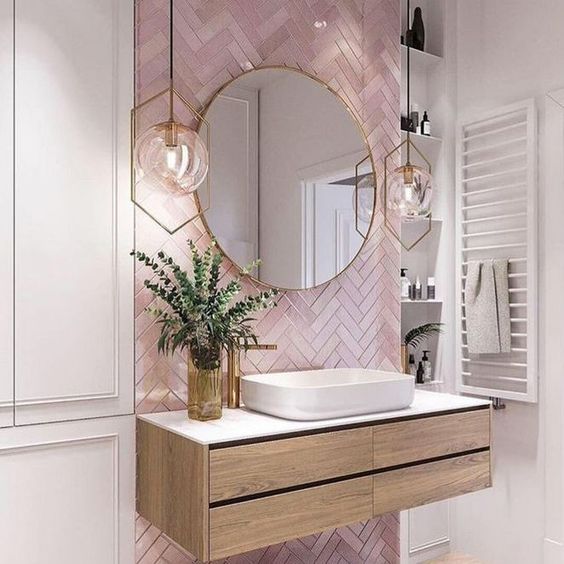 pink bathroom ideas 24