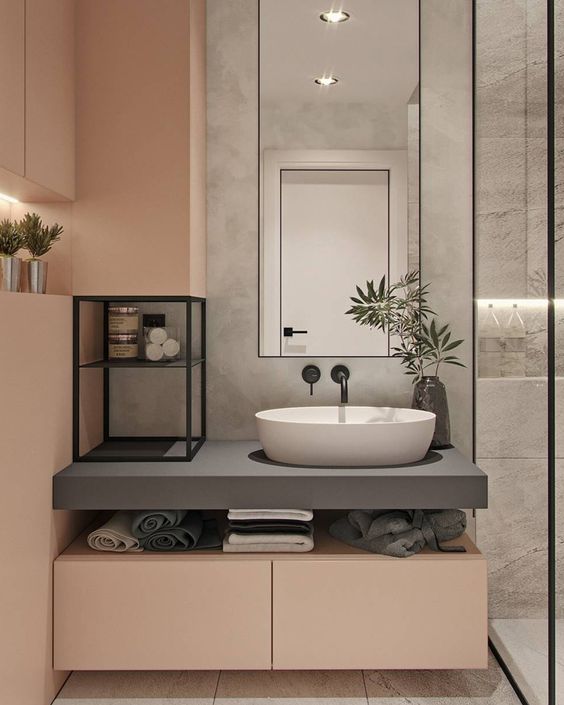 Pink Bathroom Ideas: Blushing Earthy Decor