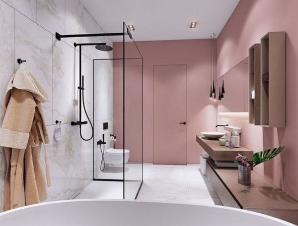 pink bathroom ideas feature