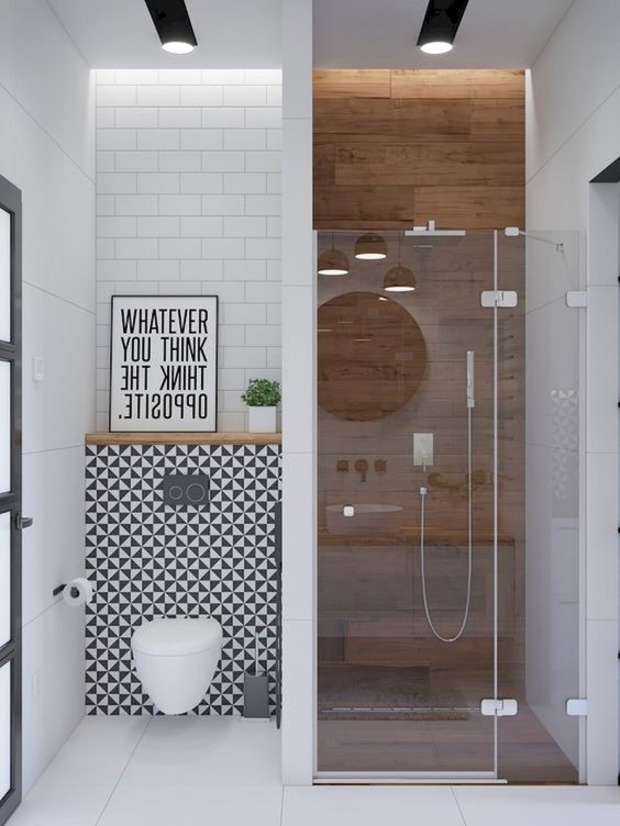 Rustic Bathroom Ideas: Unique Two-Toned Decor