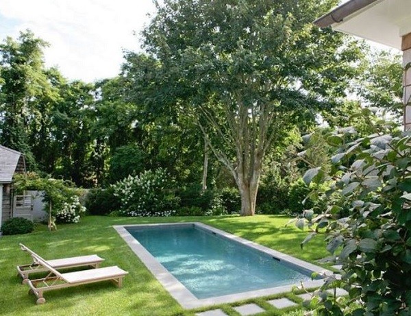 backyard swimming pool feature