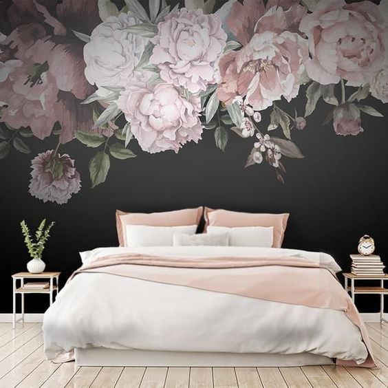Bedroom Wallpaper Ideas: Bold Feminine Decor