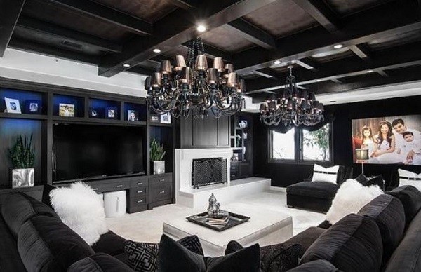 black living room ideas feature