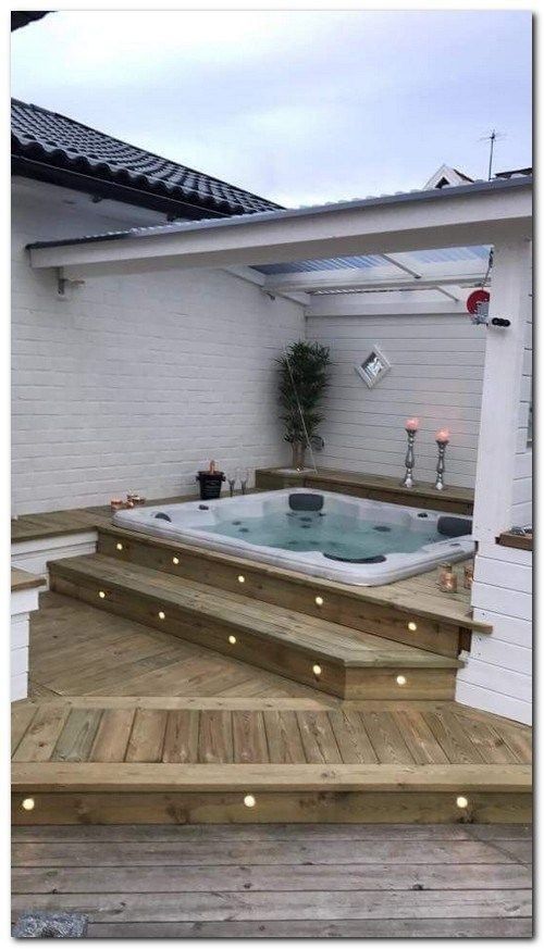 Modern Hot Tub: Inground Deck Design