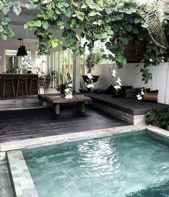 Simple Swimming Pool: Modern Rustic Design