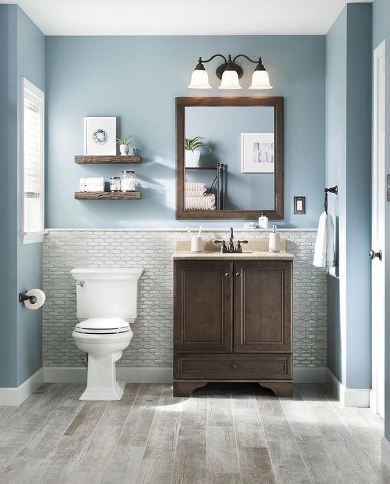Bathroom Colors Ideas 23 Trendy Decor, Blue And Grey Bathroom Color Schemes