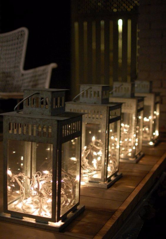 Patio Lights Ideas: Stylish DIY Lantern