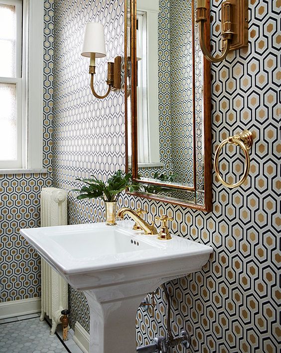 Bathroom Wallpaper Ideas: 17+ Attractive Decors You Will Admire - Bathroom Wallpaper IDeas 3