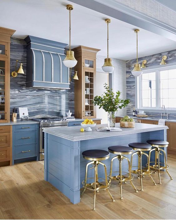 Blue Kitchen Ideas: Fresh Coastal Look