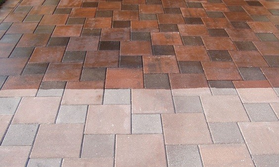 outdoor pavers space 
