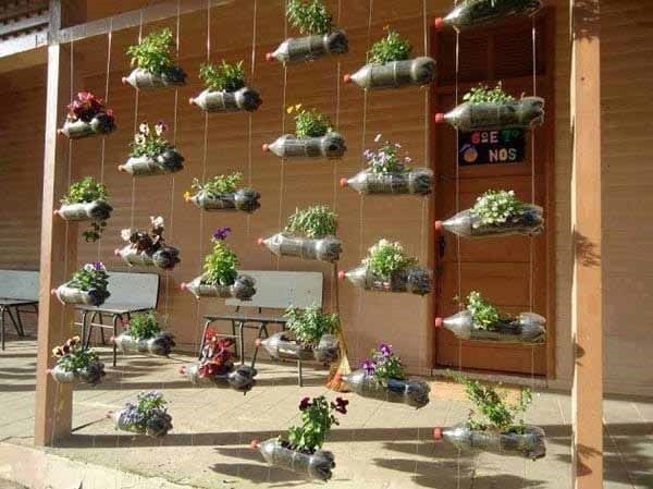 How to Make a Plastic Bottle Garden feature