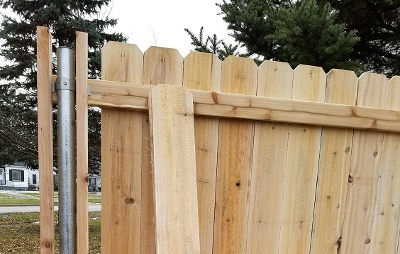 how to fix leaning fence 6