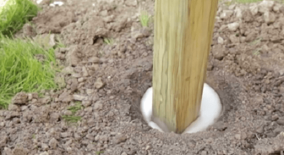 how to install fence post 7