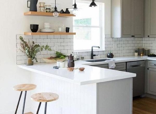 how to decorate a small kitchen feature