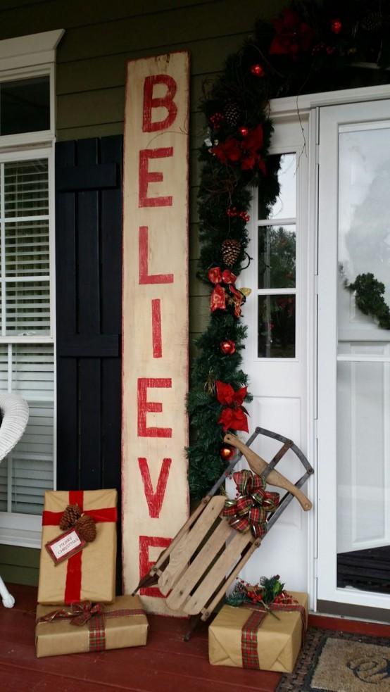 DIY Christmas Porch Decor 7