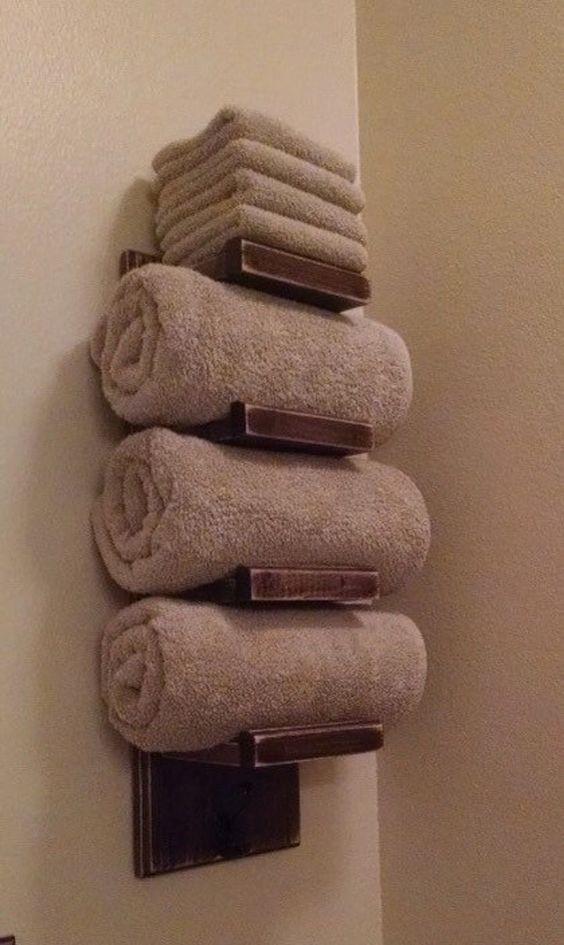 DIY Towel Storage 17